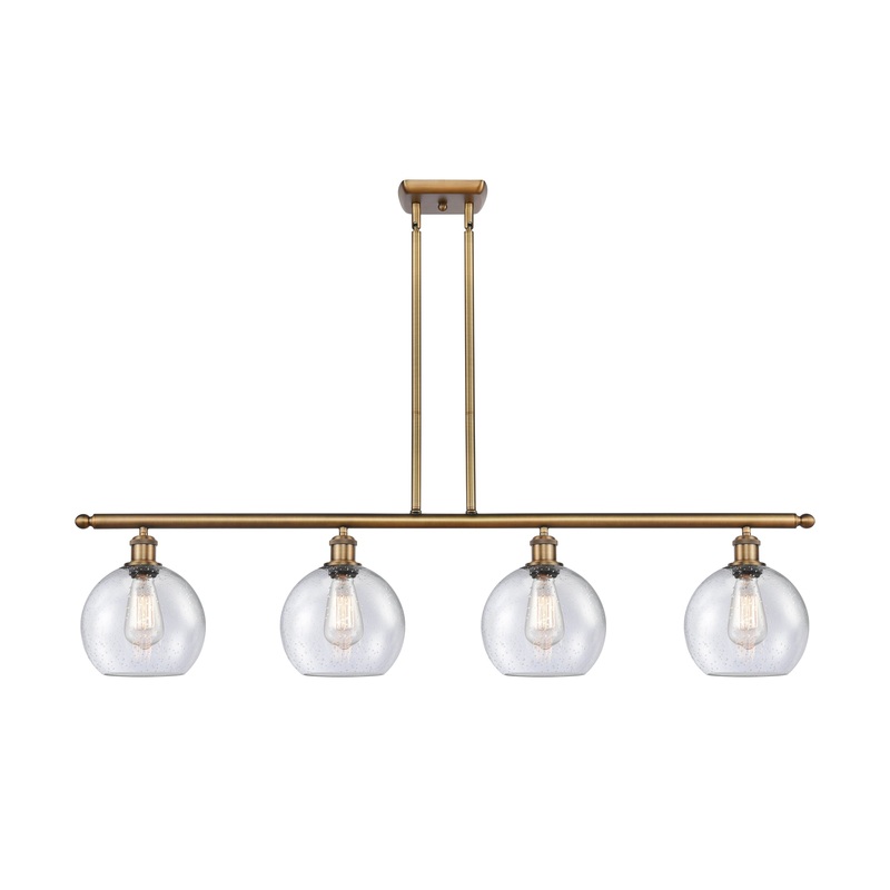 Innovations Lighting Athens 4 Light 48″ Island Light 516-4I-BB-G124-8-LED