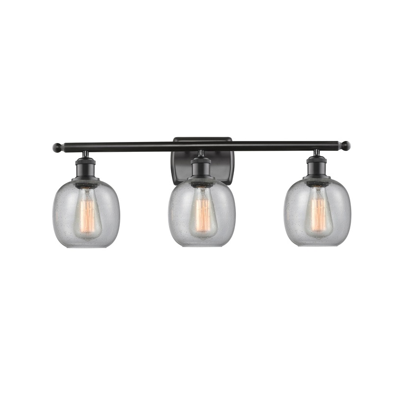 Innovations Lighting Belfast 3 Light Bath Vanity Light Part Of The Ballston Collection 516-3W-BK-G104