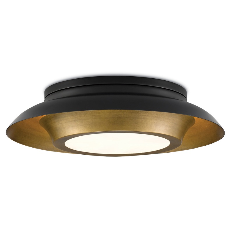 Metaphor Black & Brass Flush Mount Flush Mount