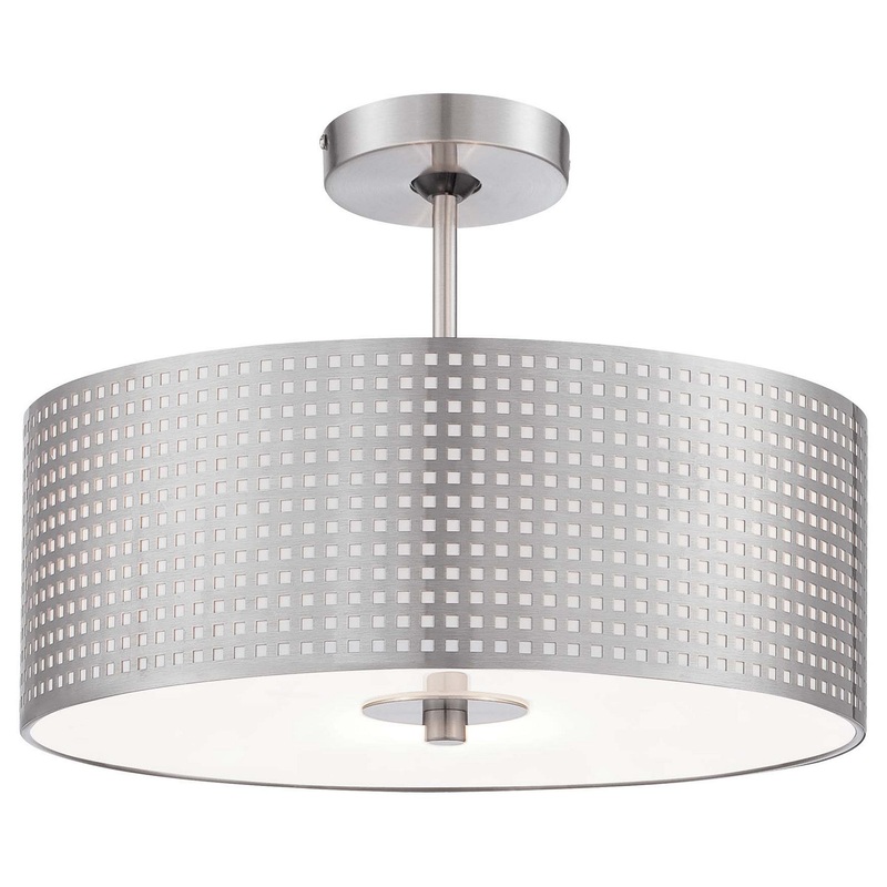 Grid Semi Flush Mount