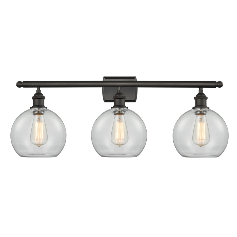 Innovations Lighting Athens 3 Light 26″ Bath Vanity Light 516-3W-OB-G122-8-LED