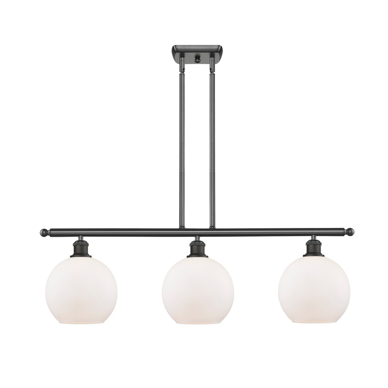 Innovations Lighting Athens 3 Light 36″ Island Light 516-3I-OB-G121-8-LED