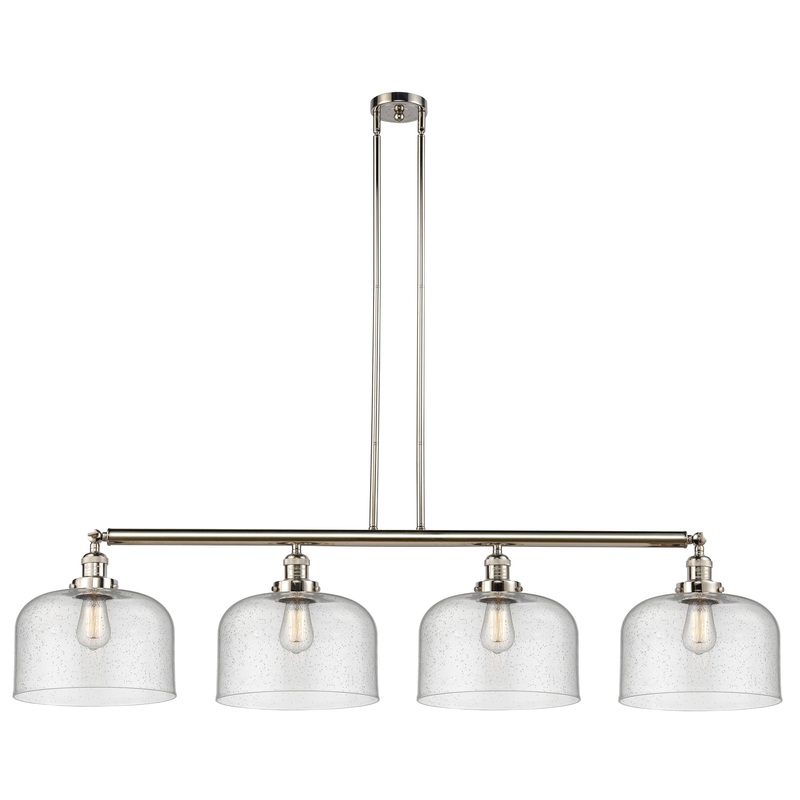 Innovations Lighting X-Large Bell 4 Light Island Light Part Of The Franklin Restoration Collection 214-PN-G74-L-LED