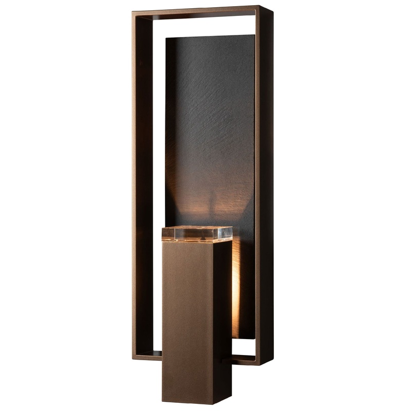 Shadow Box Slate Outdoor Wall Sconce