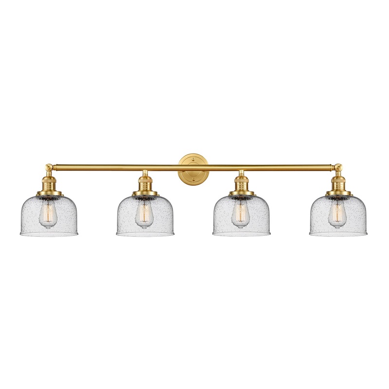 Innovations Lighting Large Bell 4 Light Bath Vanity Light Part Of The Franklin Restoration Collection 215-SG-G74-LED