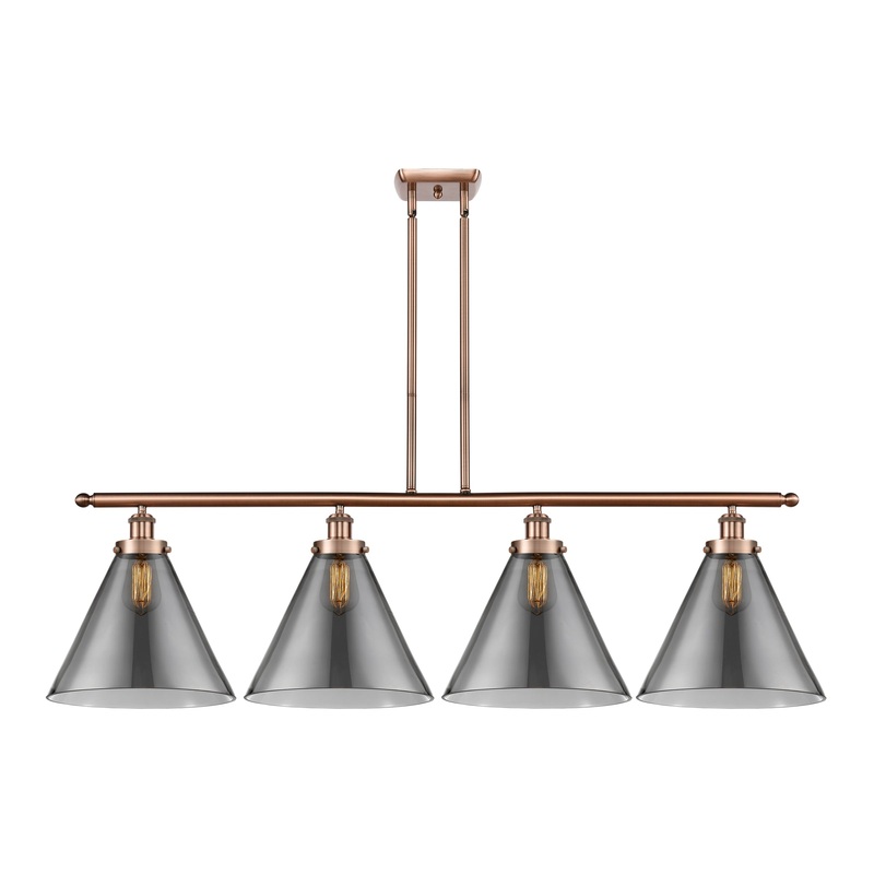 Innovations Lighting X-Large Cone 4 Light Island Light Part Of The Ballston Collection 916-4I-AC-G43-L-LED