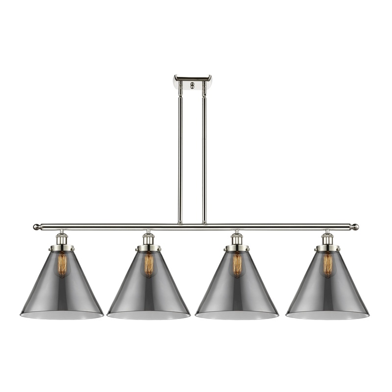 Innovations Lighting X-Large Cone 4 Light Island Light Part Of The Ballston Collection 916-4I-PN-G43-L-LED
