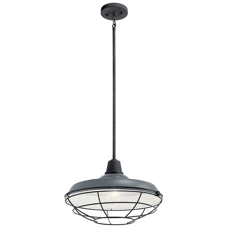 Kichler Pier 1 Light 16″ Convertible Pendant Gloss Gray 49993GG