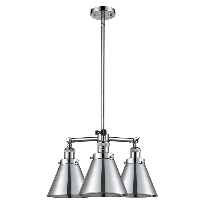 Innovations Lighting Appalachian 3 Light Chandelier Part Of The Franklin Restoration Collection 207-PC-M13-PC-LED