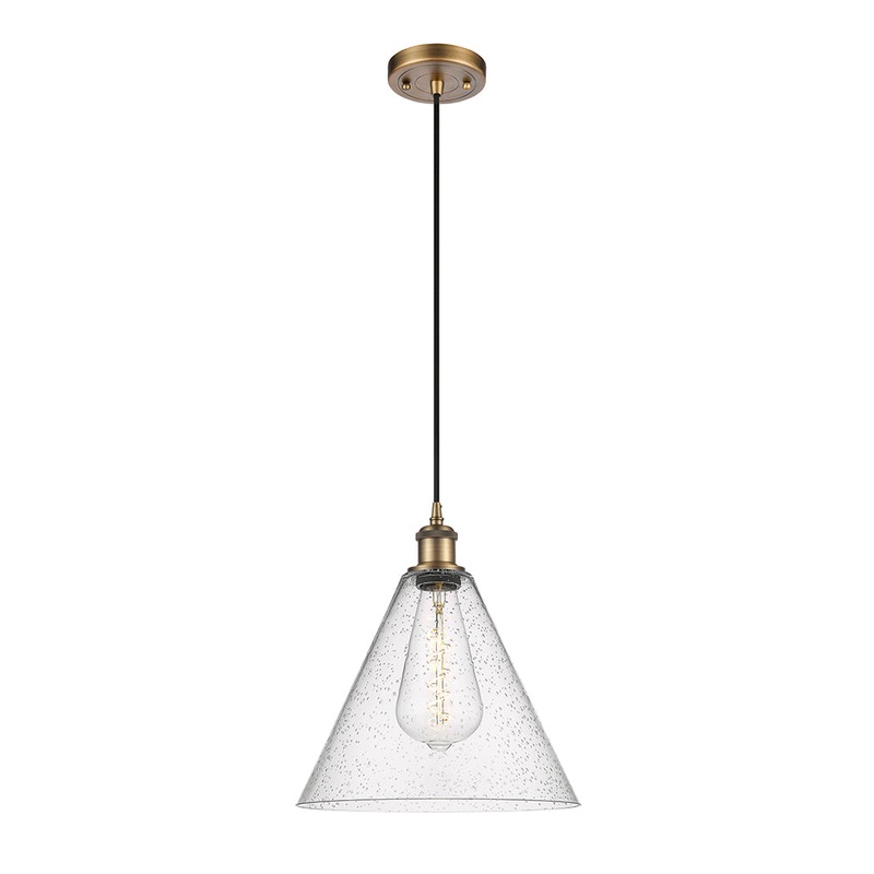 Innovations Lighting Ballston Cone 1 Light  12″ Mini Pendant 516-1P-BB-GBC-124