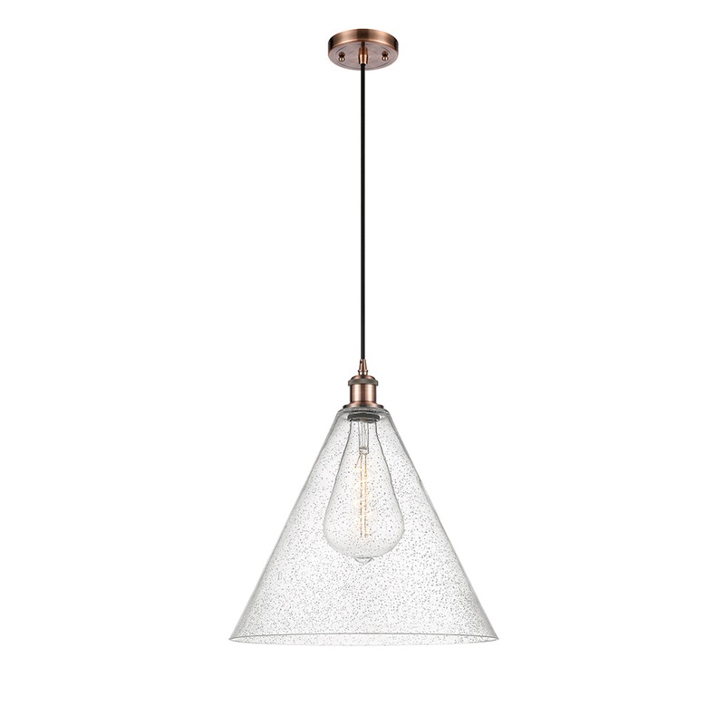 Innovations Lighting Ballston Cone 1 Light 16″ Pendant 516-1P-AC-GBC-164
