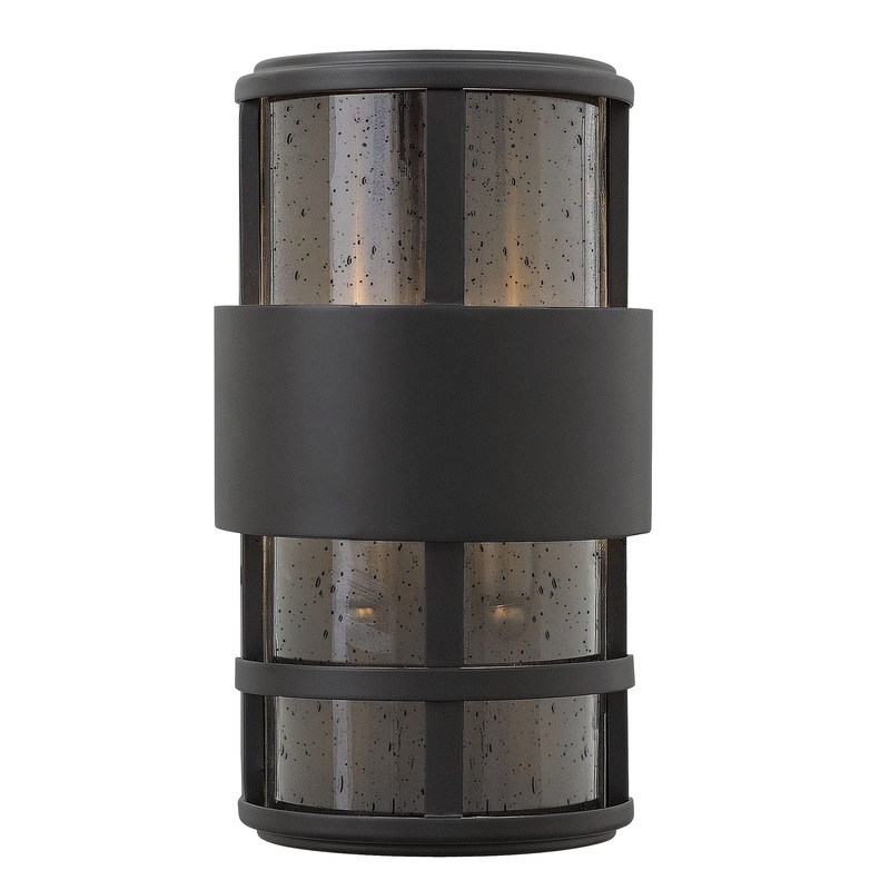 Saturn 120V Outdoor Pocket Wall Sconce w/ Clear Glass
