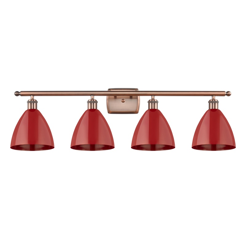Innovations Lighting Plymouth Dome 4 Light” Bath Vanity Light 516-4W-AC-MBD-75-RD