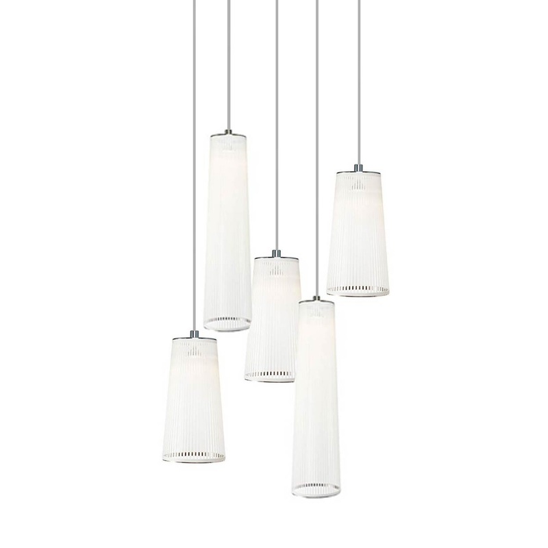 Solis Chandlier with Mixed Short Pendants
