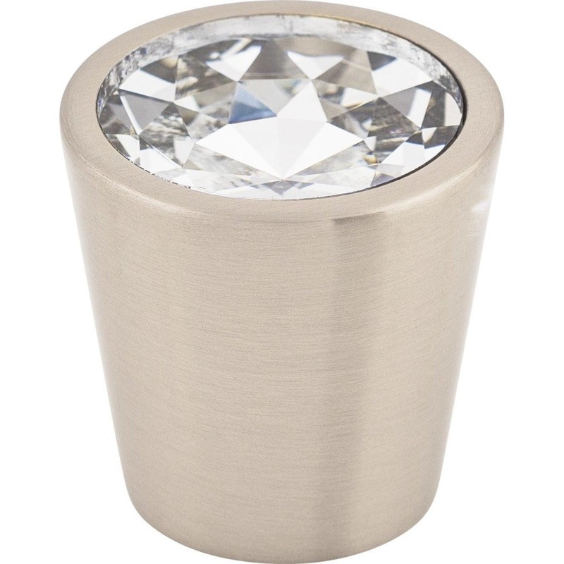 Clear Crystal Center Knob