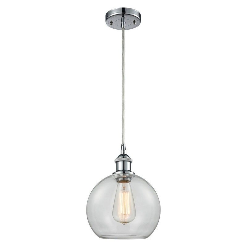 Innovations Lighting Athens 1 Light 8″ Mini Pendant 516-1P-PC-G122-8-LED
