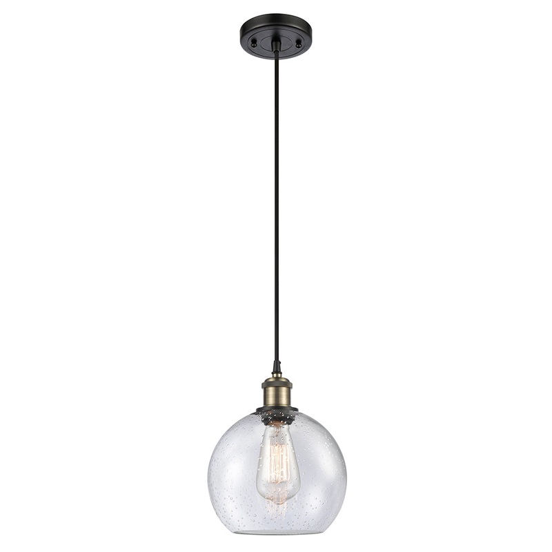 Innovations Lighting Athens 1 Light 8″ Mini Pendant 516-1P-BAB-G124-8