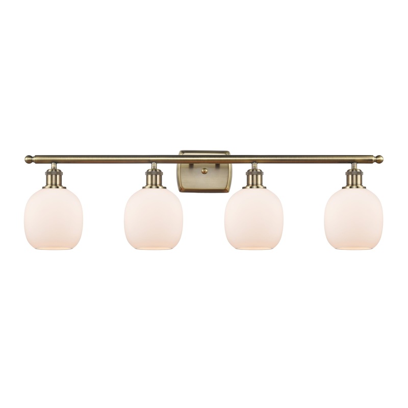 Innovations Lighting Belfast 4 Light Bath Vanity Light Part Of The Ballston Collection 516-4W-AB-G101