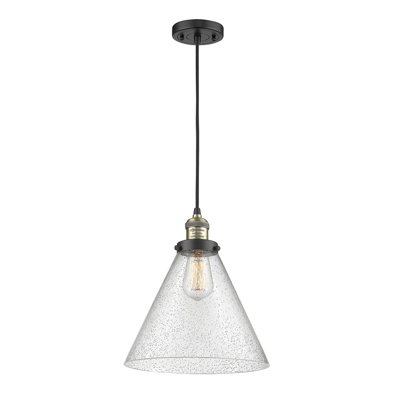 Innovations Lighting X-Large Cone 1 Light Mini Pendant Part Of The Franklin Restoration Collection 201C-BAB-G44-L-LED