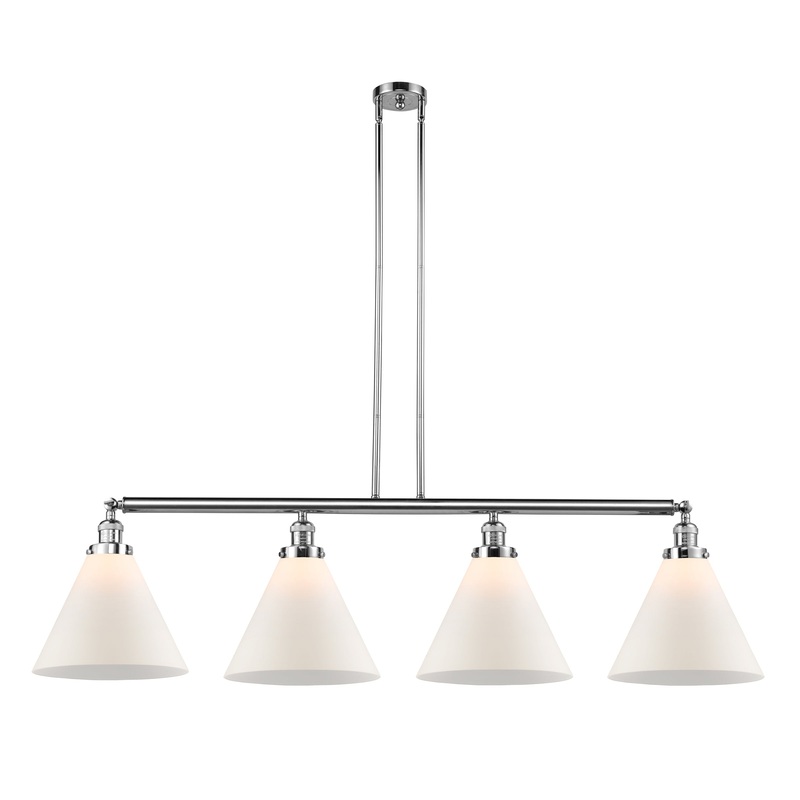 Innovations Lighting X-Large Cone 4 Light Island Light Part Of The Franklin Restoration Collection 214-PC-G41-L-LED