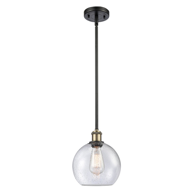 Innovations Lighting Athens 1 Light 8″ Mini Pendant 516-1S-BAB-G124-8