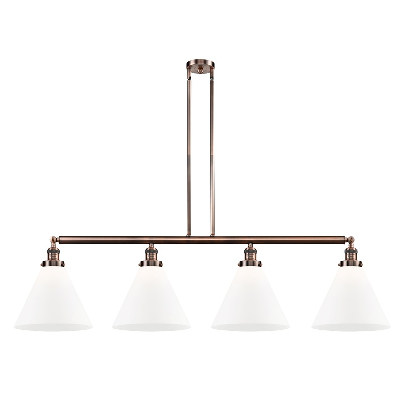 Innovations Lighting X-Large Cone 4 Light Island Light Part Of The Franklin Restoration Collection 214-AC-G41-L