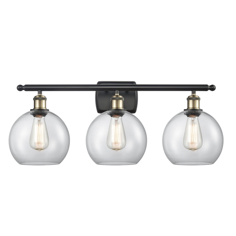 Innovations Lighting Athens 3 Light 26″ Bath Vanity Light 516-3W-BAB-G122-8-LED