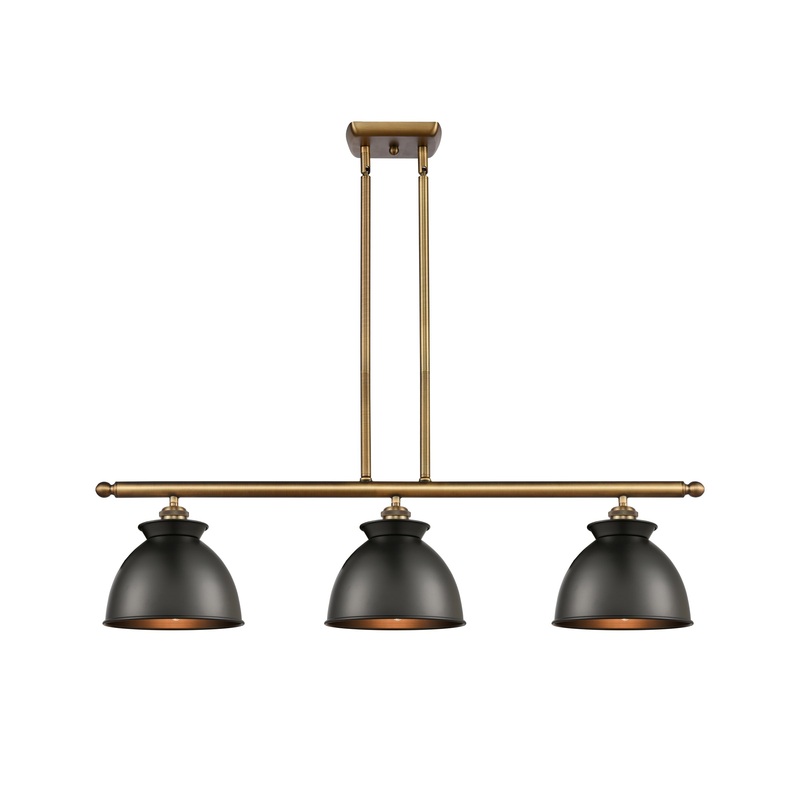 Innovations Lighting Adirondack 3 Light Island Light Part Of The Ballston Collection 516-3I-BB-M14-BK-LED