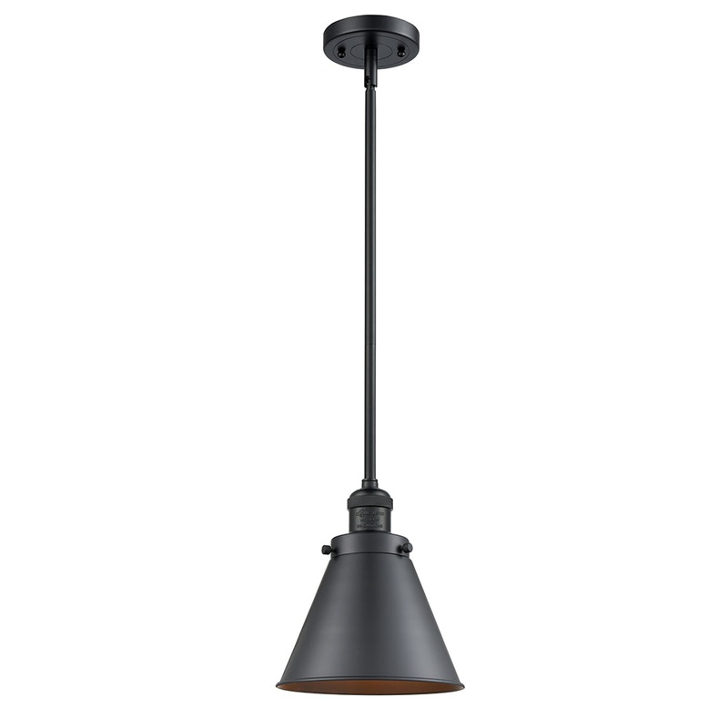 Innovations Lighting Appalachian 1 Light Mini Pendant Part Of The Franklin Restoration Collection 201S-BK-M13-BK-LED