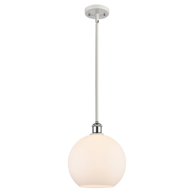Innovations Lighting Athens 1 Light 10″ Mini Pendant 516-1S-WPC-G121-10