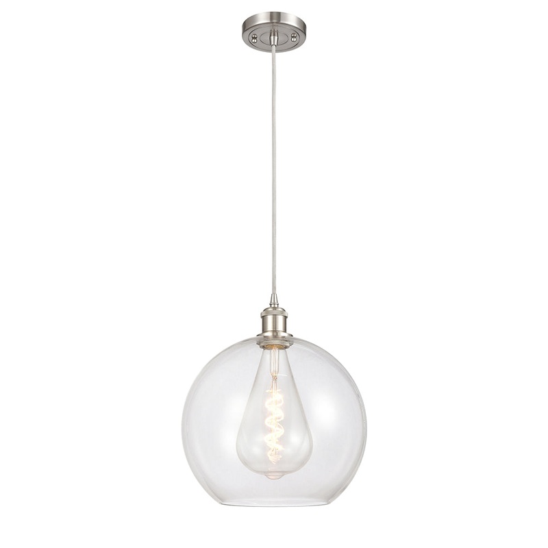 Innovations Lighting Athens 1 Light 11.75″ Mini Pendant 516-1P-SN-G122-12