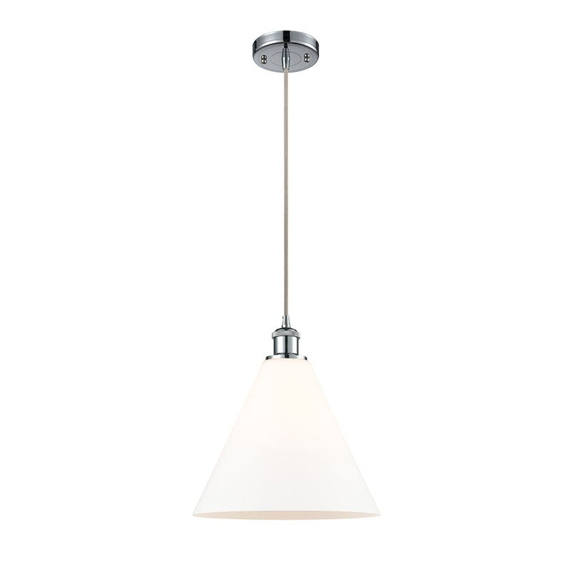 Innovations Lighting Ballston Cone 1 Light  12″ Mini Pendant 516-1P-PC-GBC-121-LED