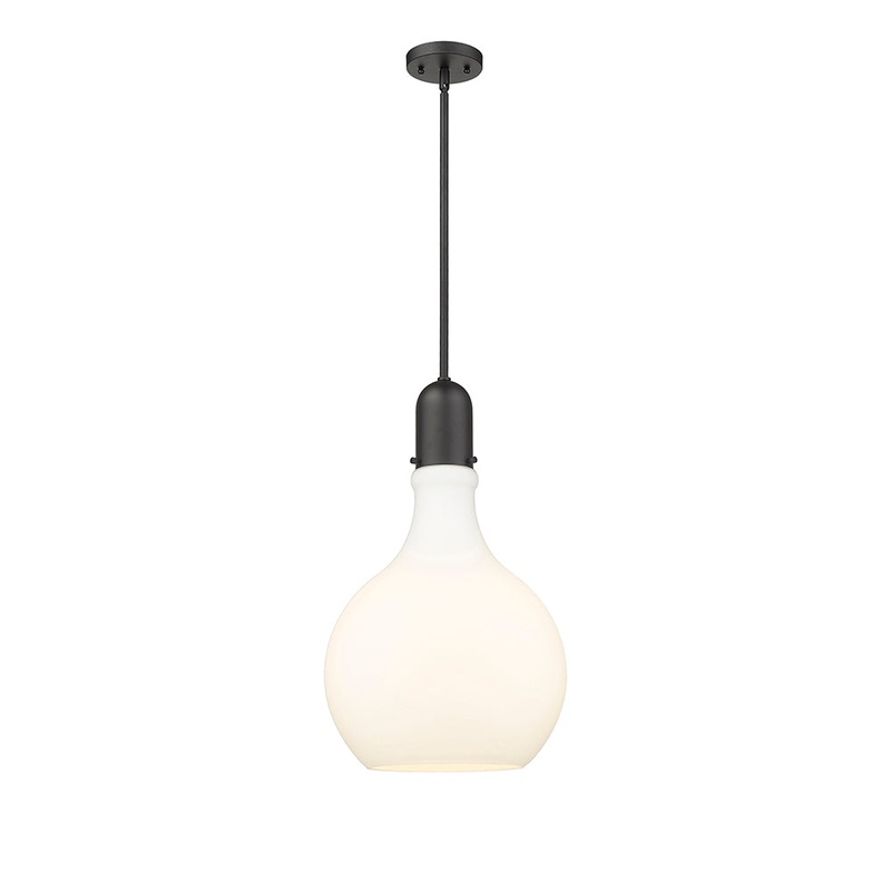 Innovations Lighting Amherst 1 Light 13.75″ Pendant 492-1S-BK-G581-14-LED