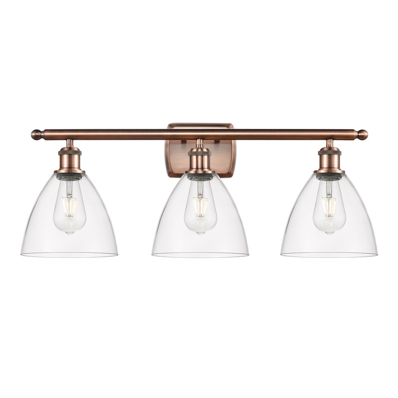 Innovations Lighting Ballston Dome 3 Light 28″ Bath Vanity Light 516-3W-AC-GBD-752-LED