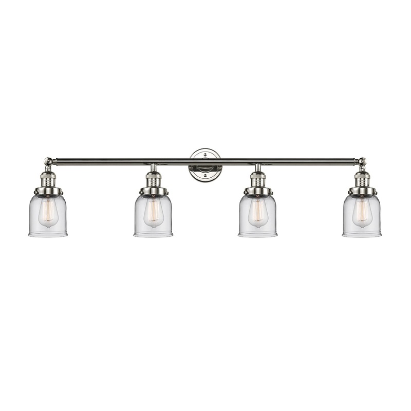 Innovations Lighting Small Bell 4 Light Bath Vanity Light Part Of The Franklin Restoration Collection 215-PN-G52-LED