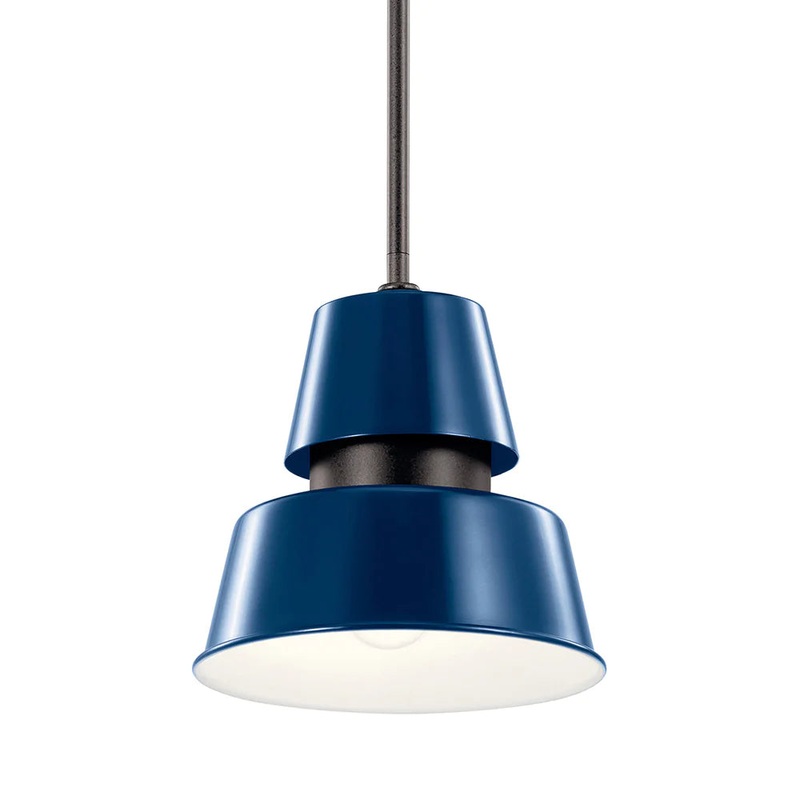 Kichler Lozano 9.5″ 1 Light Pendant Catalina Blue 59003CBL
