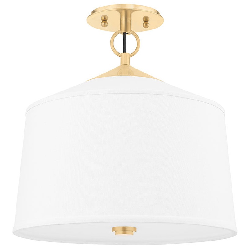 White Plains Semi Flush Ceiling Light