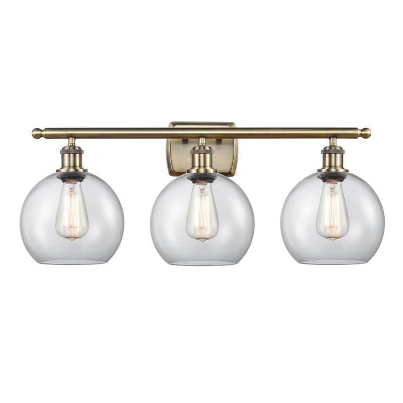 Innovations Lighting Athens 3 Light 26″ Bath Vanity Light 516-3W-AB-G122-8