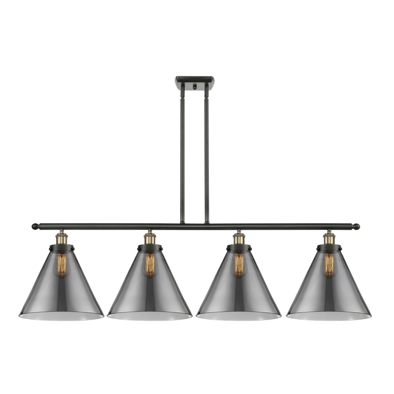 Innovations Lighting X-Large Cone 4 Light Island Light Part Of The Ballston Collection 916-4I-BAB-G43-L-LED