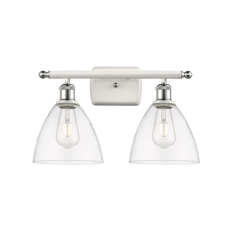 Innovations Lighting Ballston Dome 2 Light 18″ Bath Vanity Light 516-2W-WPC-GBD-752-LED