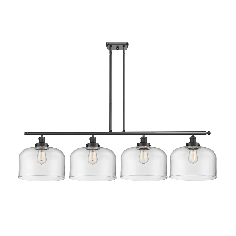 Innovations Lighting X-Large Bell 4 Light Island Light Part Of The Ballston Collection 916-4I-BK-G72-L-LED