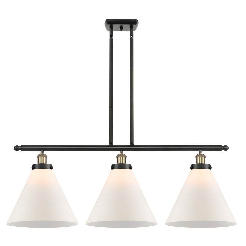 Innovations Lighting X-Large Cone 3 Light Island Light Part Of The Ballston Collection 916-3I-BAB-G41-L-LED
