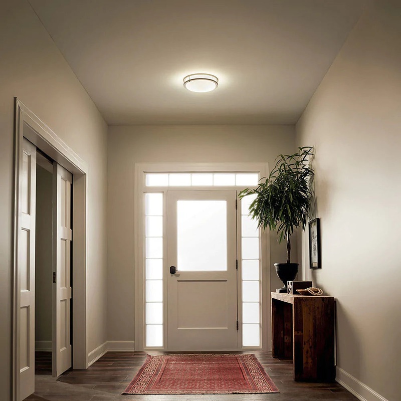 Kichler Avon 14″ LED Flush Mount Brushed Nickel 10769NILED
