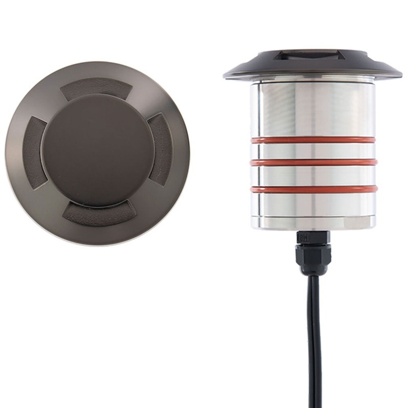 Round 2 Inch Quad-Directional In Ground Light 12V