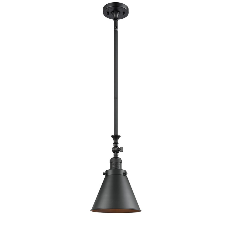Innovations Lighting Appalachian 1 Light Mini Pendant Part Of The Franklin Restoration Collection 206-BK-M13-BK