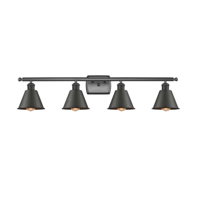 Innovations Lighting Smithfield 4 Light Bath Vanity Light Part Of The Ballston Collection 516-4W-BK-M8-LED