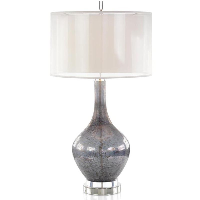 Dappled Deep Grey Table Lamp