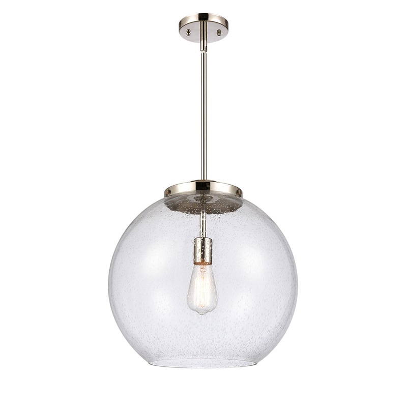 Innovations Lighting Athens 1 Light 13.75″ Pendant 221-1S-PN-G124-16-LED