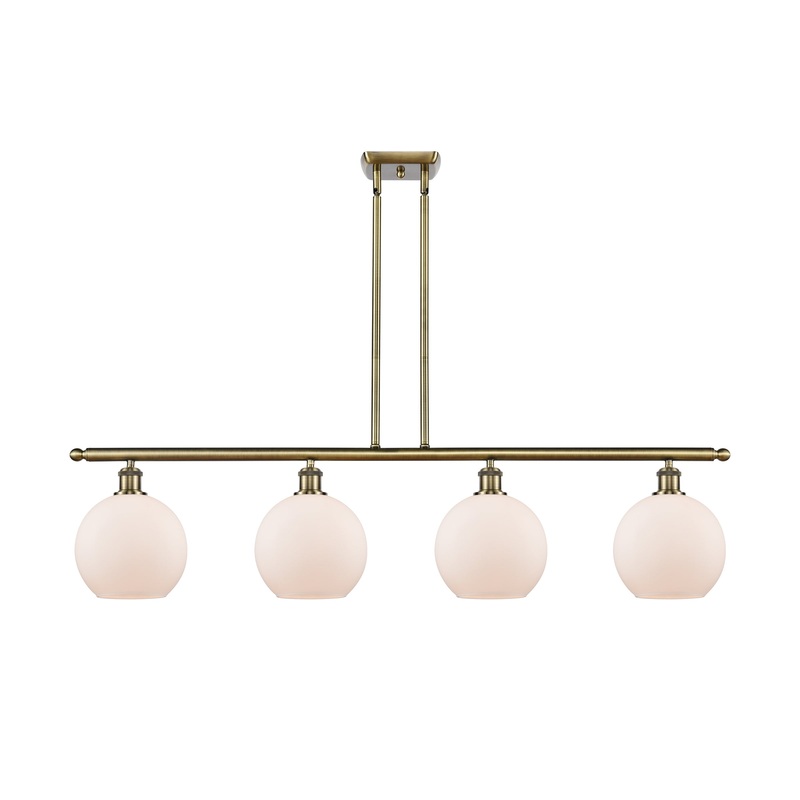 Innovations Lighting Athens 4 Light 48″ Island Light 516-4I-AB-G121-8-LED