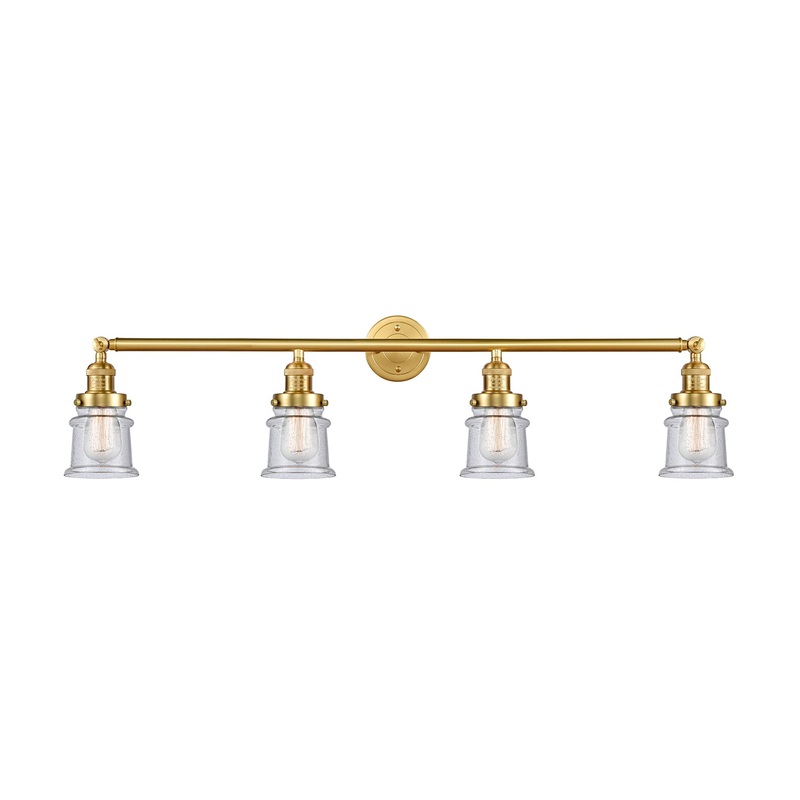 Innovations Lighting Small Canton 4 Light Bath Vanity Light Part Of The Franklin Restoration Collection 215-SG-G184S-LED